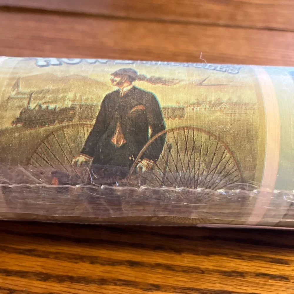Imperial Vinyl 2 Washable Clement/Howe Bicycle La Conquete Wallcovering